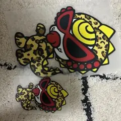 ヒョウ柄キャラクター アイロンプリントシートセット