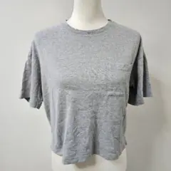 UNIQLO/ユニクロ 241-171412　クロップド クルーネックT【S】