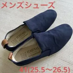 【キャンバス・スリッポン】ヴァービナス×ステファノロッシ メンズ 41