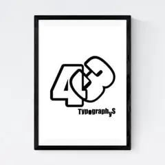 【タイムセール】TYPOGRAPHYS アートポスター（A4サイズ）#22