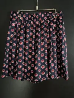 UNIQLO ネイビー花柄ショートパンツ Lサイズ