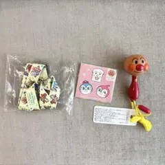 アンパンマンこどもミュージアム年間パスポートケース　シール　マラカス　3点セット