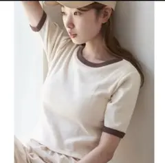 タグ付き新品未使用Kastane 半袖アイボリーTシャツ