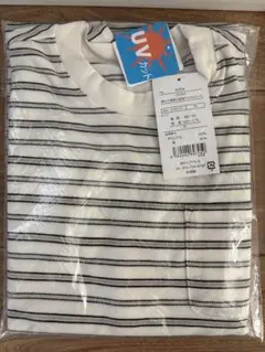 値下げ【新品未使用】UVカット ストライプ 長袖Tシャツ M