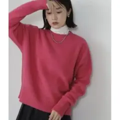 【最終値下げ】NATURAL BEAUTY BASIC クルーネックウールニット