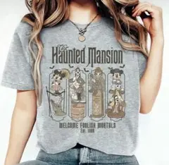 (未使用)ホーンテッドマンション　Tシャツ サイズ　レディースM〜L相当