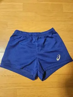 asics 青 ショートパンツ ジュニアM 女子用　バレーボール