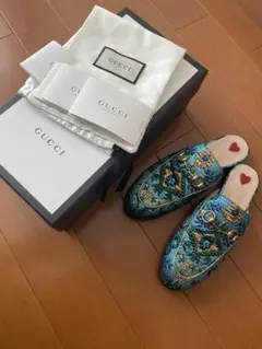 正規店購入 グッチ ホースビット プリンスタウン ミュール