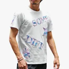 【サムディフ】ワッペン クルーネック Tシャツ メンズ XL ホワイト 白
