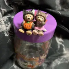 だっひぃーとシェリーメイハロウィンキャラクター付き空き瓶