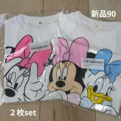 新品未使用　ミニー、ミニー＆デイジーＴシャツ　２枚セット