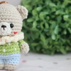 ★あみぐるみ★メロンクリームソーダくまちゃん