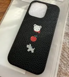 未使用　ファミリア　iPhone16pro レザーケース　ブラック