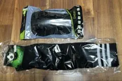 新品未使用　シンガード ソックス付レガース サッカー キッズ 子供 すね当て 黒
