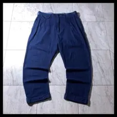 J.S.HOMESTED 2タック インディゴ デニム スラックス トラウザーズ