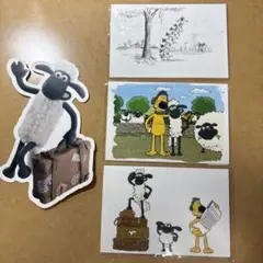 ひつじのショーン ポストカード 4枚セット