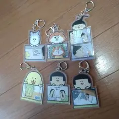 まめきちまめこ　アクリルキーホルダー　6種　ダイソー