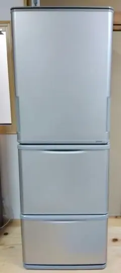 SHARP 350L 冷蔵庫 SJ-W352F-S シルバー 冷蔵庫 SJ-W352E-S シルバー系 [3ドア /左右開きタイプ /350L