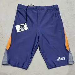 【未使用】asics　アシックス　コンプレッション　スパッツ　ネイビー　陸上