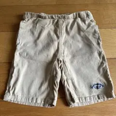 140cm目安　ベージュ ハーフパンツ ウエストゴム　ほぼ綿