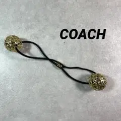 COACH コーチ ヘアアクセサリー ヘアゴム ゴールド ボール