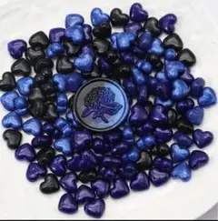 【人気商品】シーリングワックス　ハート型　《Blue and Black》②
