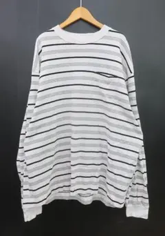 plllllleeeasse 24SS ボーダーロングスリーブTシャツ