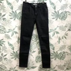 GR654 LIVI'S 711SKINNY ブラック 25インチ レディース