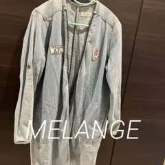 MELANGE ダメージデニムロングジャケット
