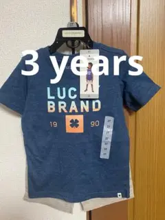 LUCKY BRAND プリントロゴ 子供用2点セット 3 YEARS