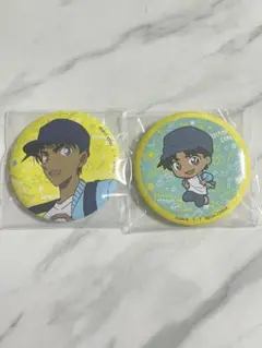 名探偵コナン SEGAラッキーくじ 缶バッジ 服部平次２種セット