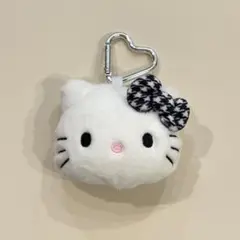 サンリオ アイラブハローキティ フェイス型マスコット 千鳥格子