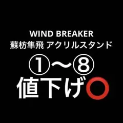 WIND BREAKER 蘇枋隼飛 アクリルスタンド おまけ