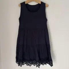最終値下げ♥︎アースミュージックエコロジー♡ティアードワンピース♡膝丈♡インド綿