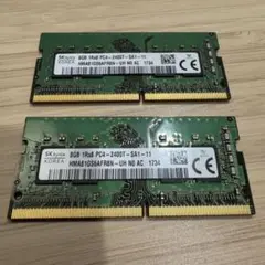 SK hynix 8GB DDR4 メモリ 2400MHz 2枚セット