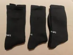 wtaps メンズソックス3足 黒