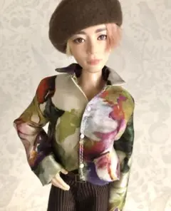 BTSドール服　＊秋色サテンシャツ＊