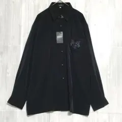 CACCIA 刺繍ポケット 長袖シャツ　【未使用品】　黒　M