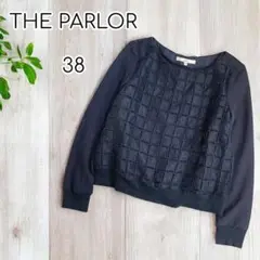 THE PARLOR クルーネックプルオーバー　長袖　オーガンジー　38