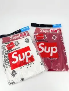 Supreme Hanes ボクサーブリーフ 2枚セット Sサイズ
