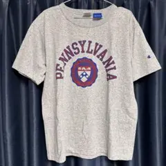 美品 USA製 Champion ペンシルバニア Tシャツ グレー M メンズ