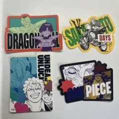 ジャンプステッカーコレクション　ワンピース　ドラゴンボール　サカモトデイズ