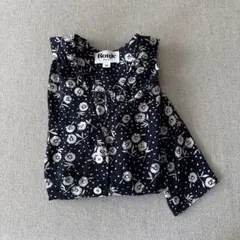 Rouje paris ルージュ 花柄 ブラウス 36 ネイビー IENA