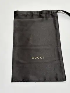 GUCCI サテン製収納袋 ブラック GUCCIメガネ拭きホワイト