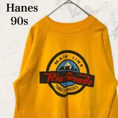 USA製✨ヴィンテージ スウェット トレーナー 黄色 マスタード 古着 90s