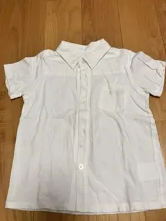 コムサ　ホワイト 半袖シャツ 100cm フォーマル　冠婚葬祭
