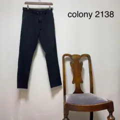 D2919【ブラック美品】colony2138 リラックスパンツ