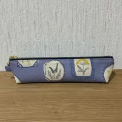 3.ペンケース　フレーム花柄　ハンドメイド