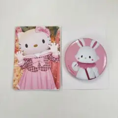サンリオピューロランドライブキャラクターズ　缶バッジ　ウィッシュミーメル