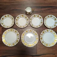 Magna Sango CHINA マグナサンゴ クリスマス柊8点 洋食器セット